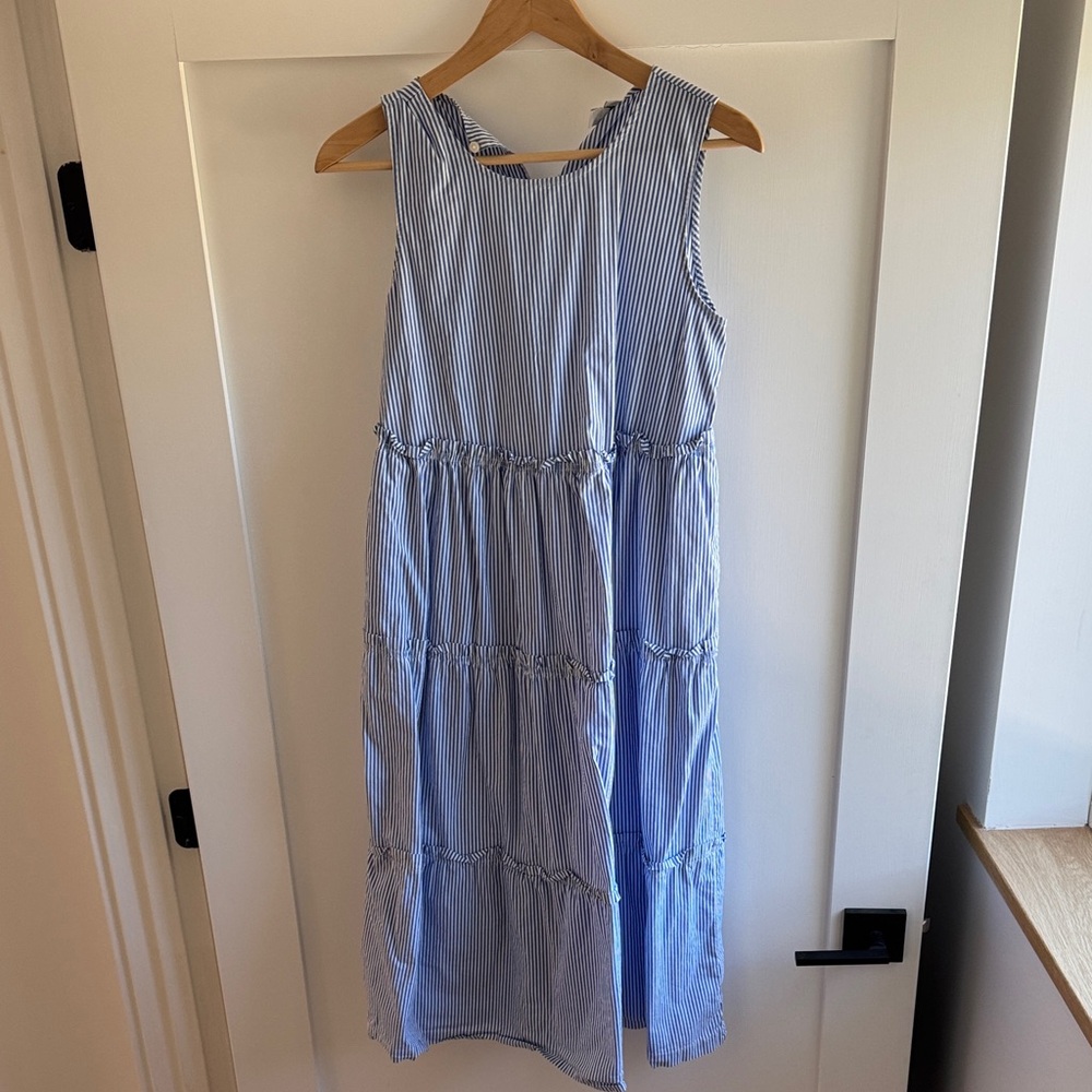 J Crew Midi tiered summer dress